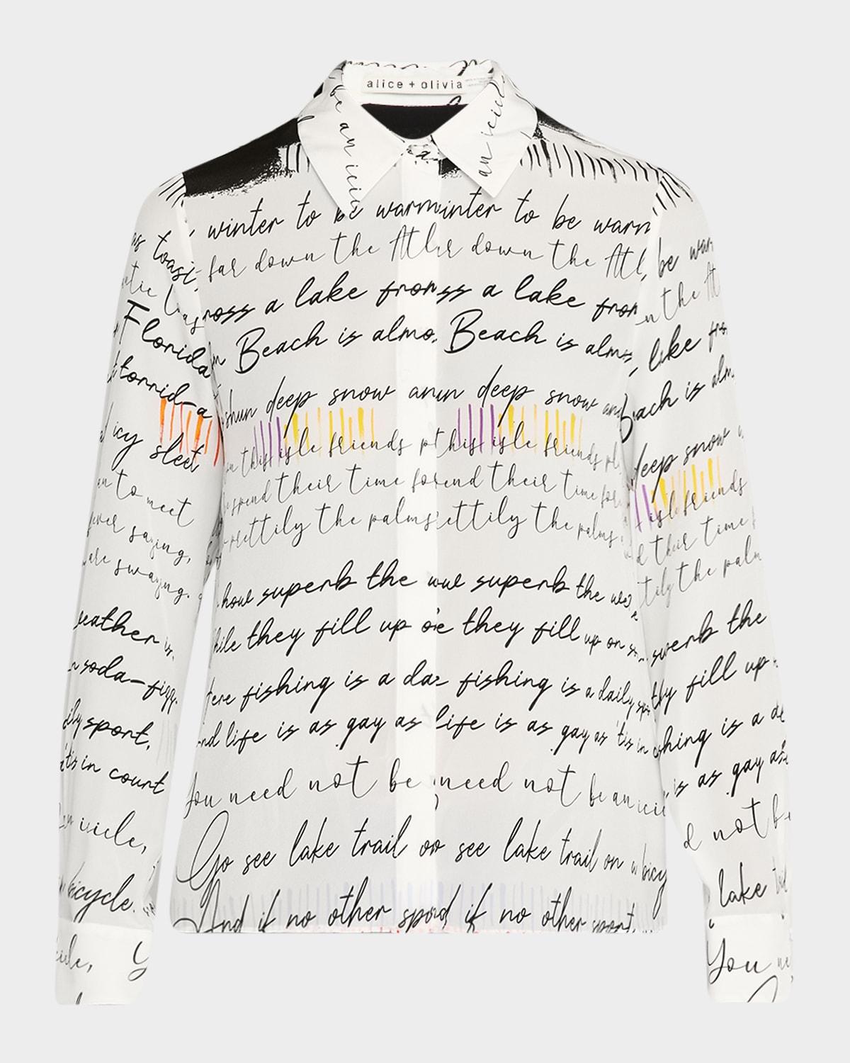 rhythm willa silk placket top