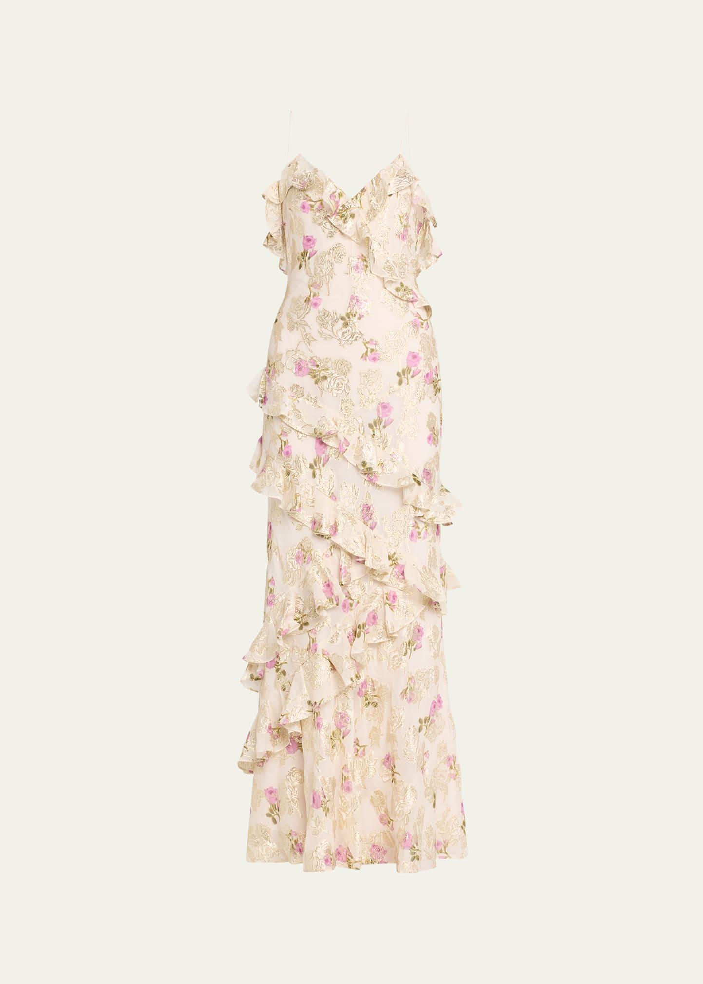 rialto silk maxi dress