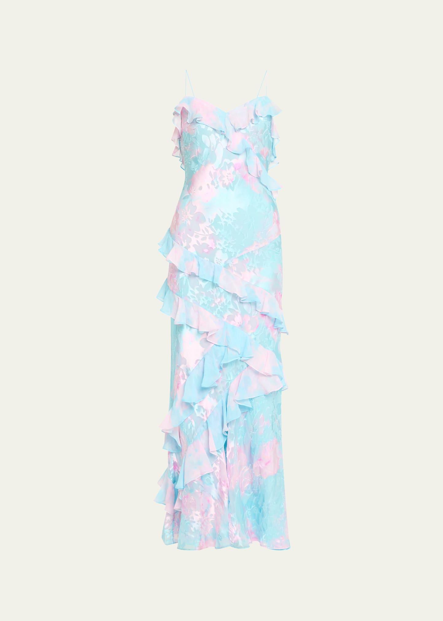 rialto silk maxi dress
