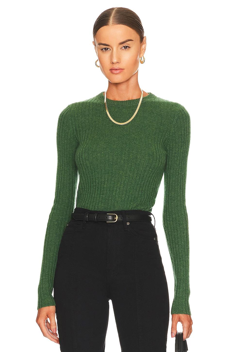 rib crew neck top