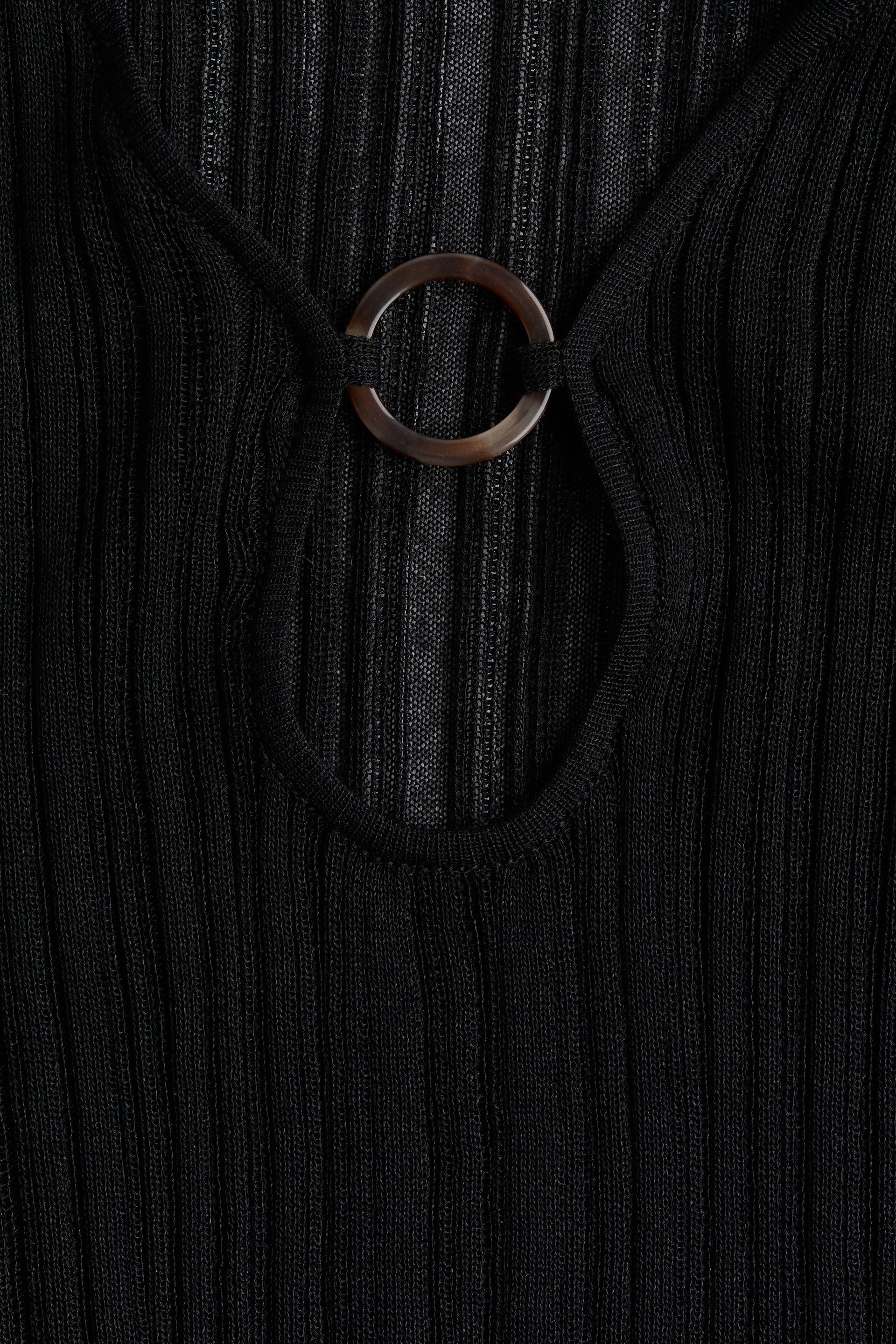 rib-knit beach dress