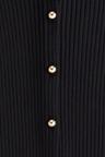 rib-knit button-front dress