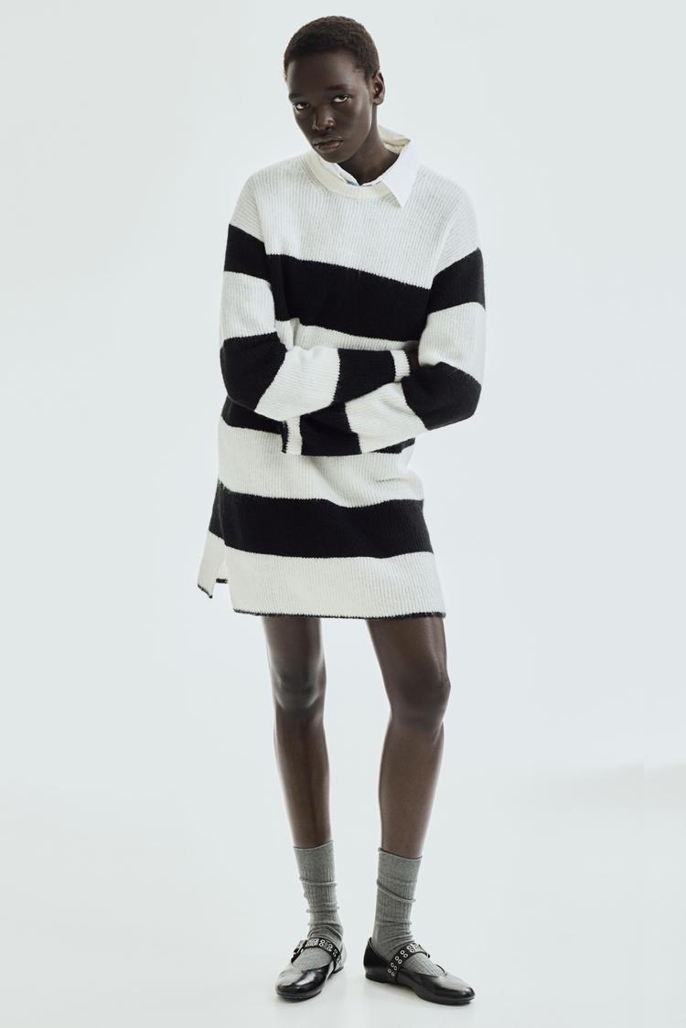 rib-knit dress