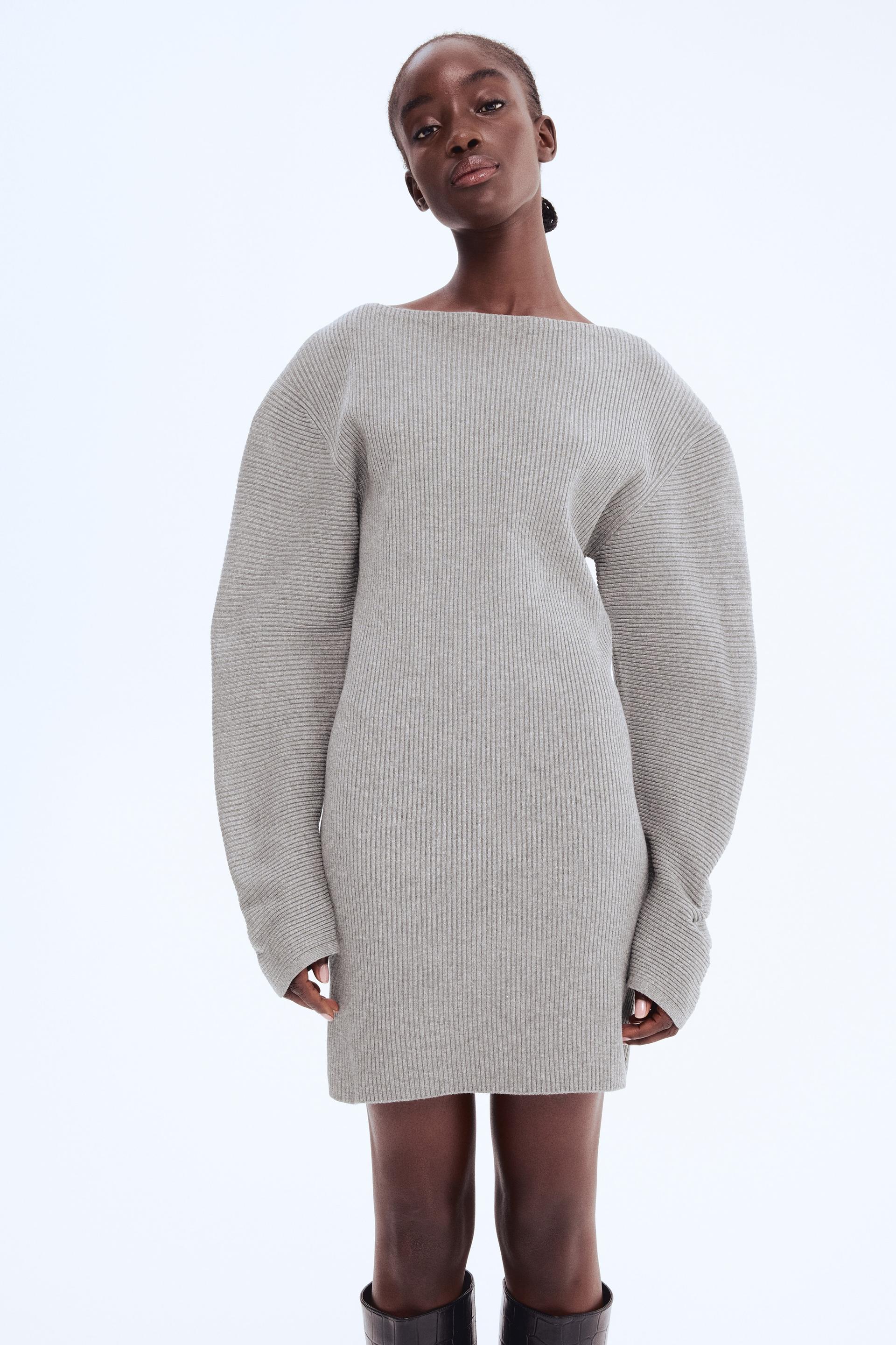 rib-knit dress