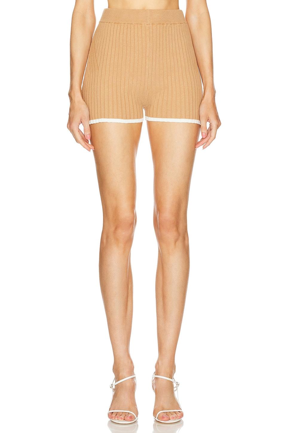 rib knit hot short