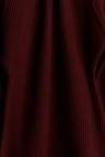 rib-knit mock turtleneck dress