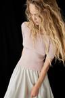 rib-knit off-the-shoulder top