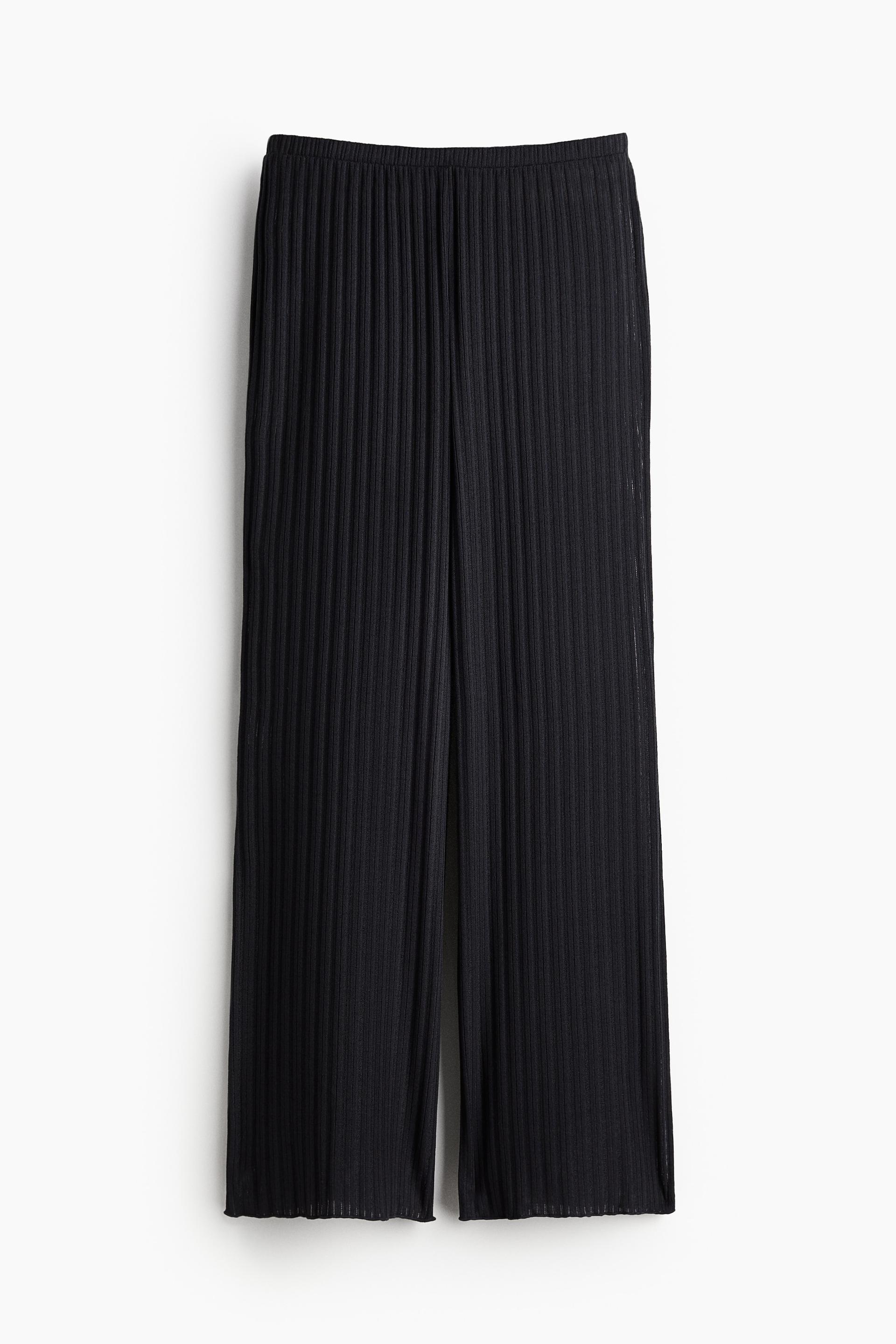 rib-knit pants