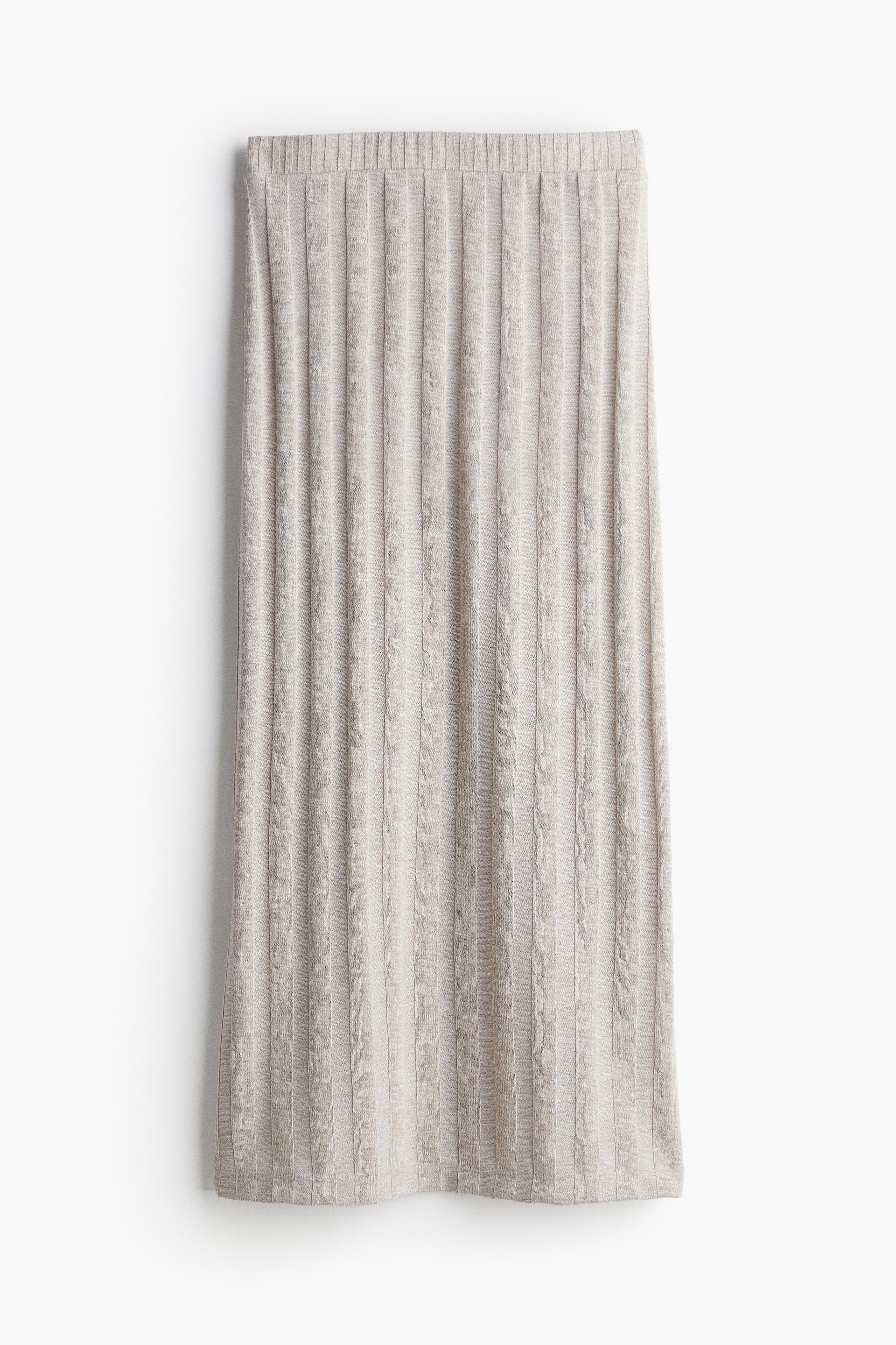 rib-knit skirt