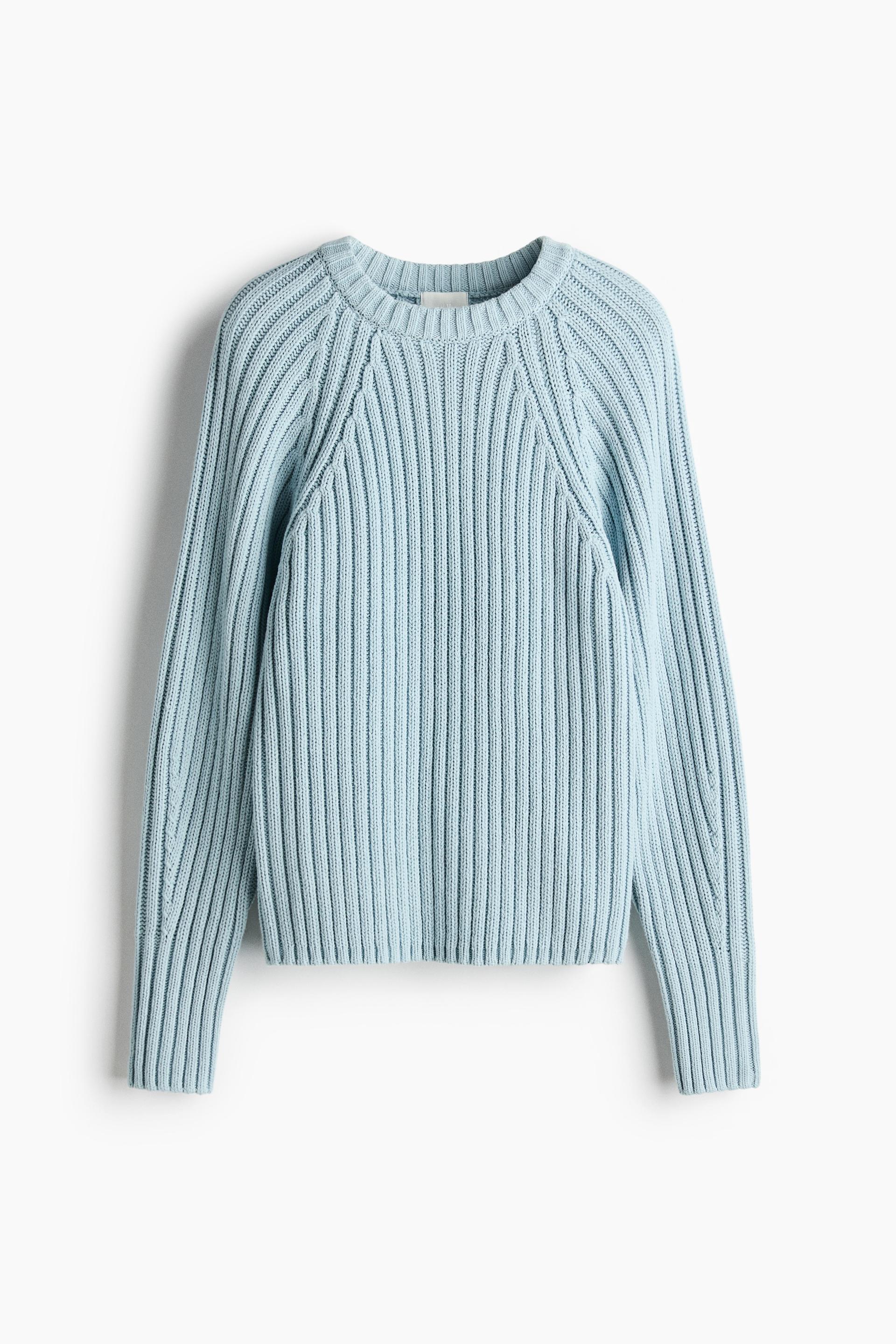 rib-knit sweater