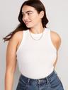 rib-knit tank top