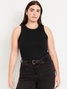 rib-knit tank top