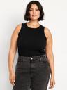 rib-knit tank top
