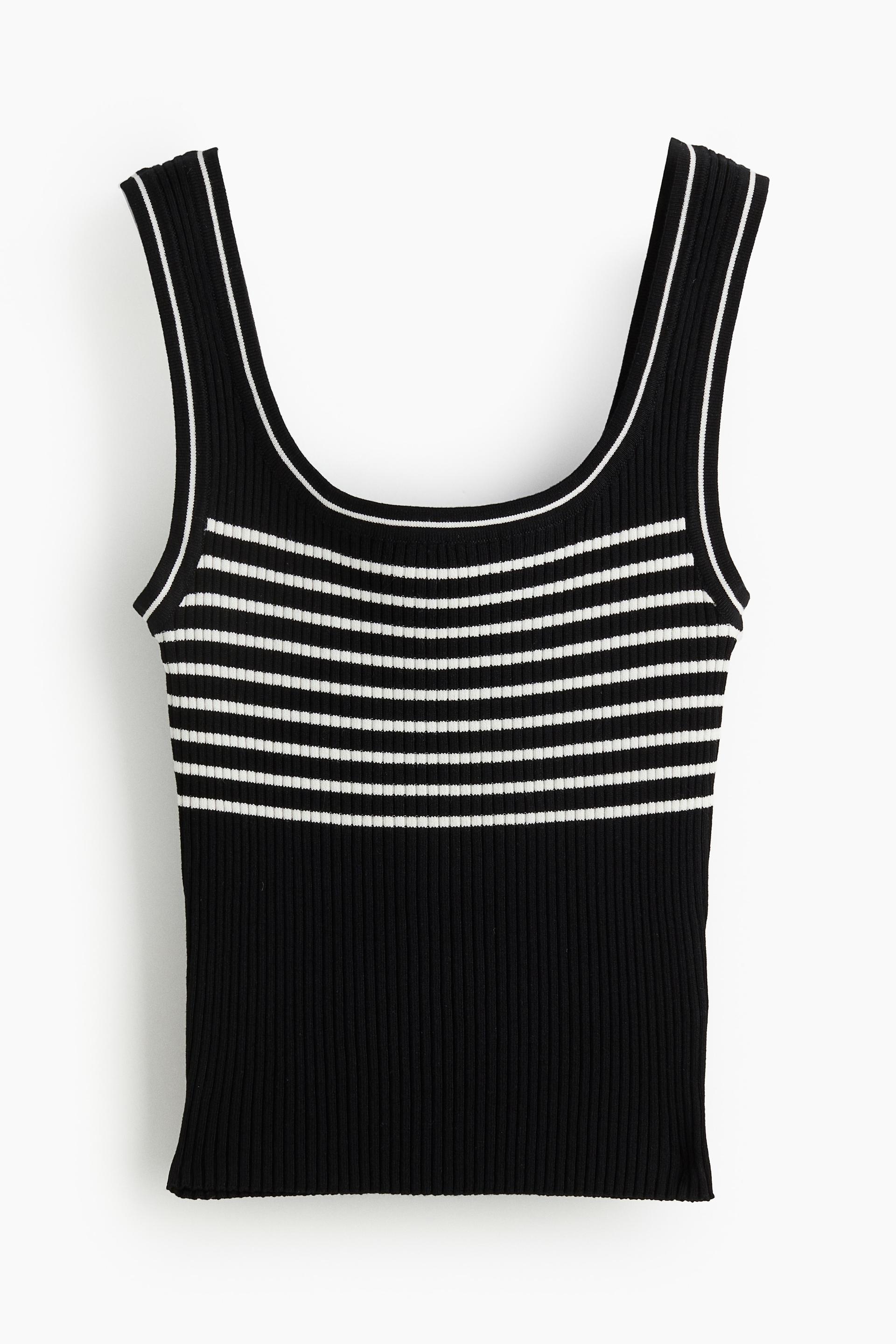 rib-knit tank top