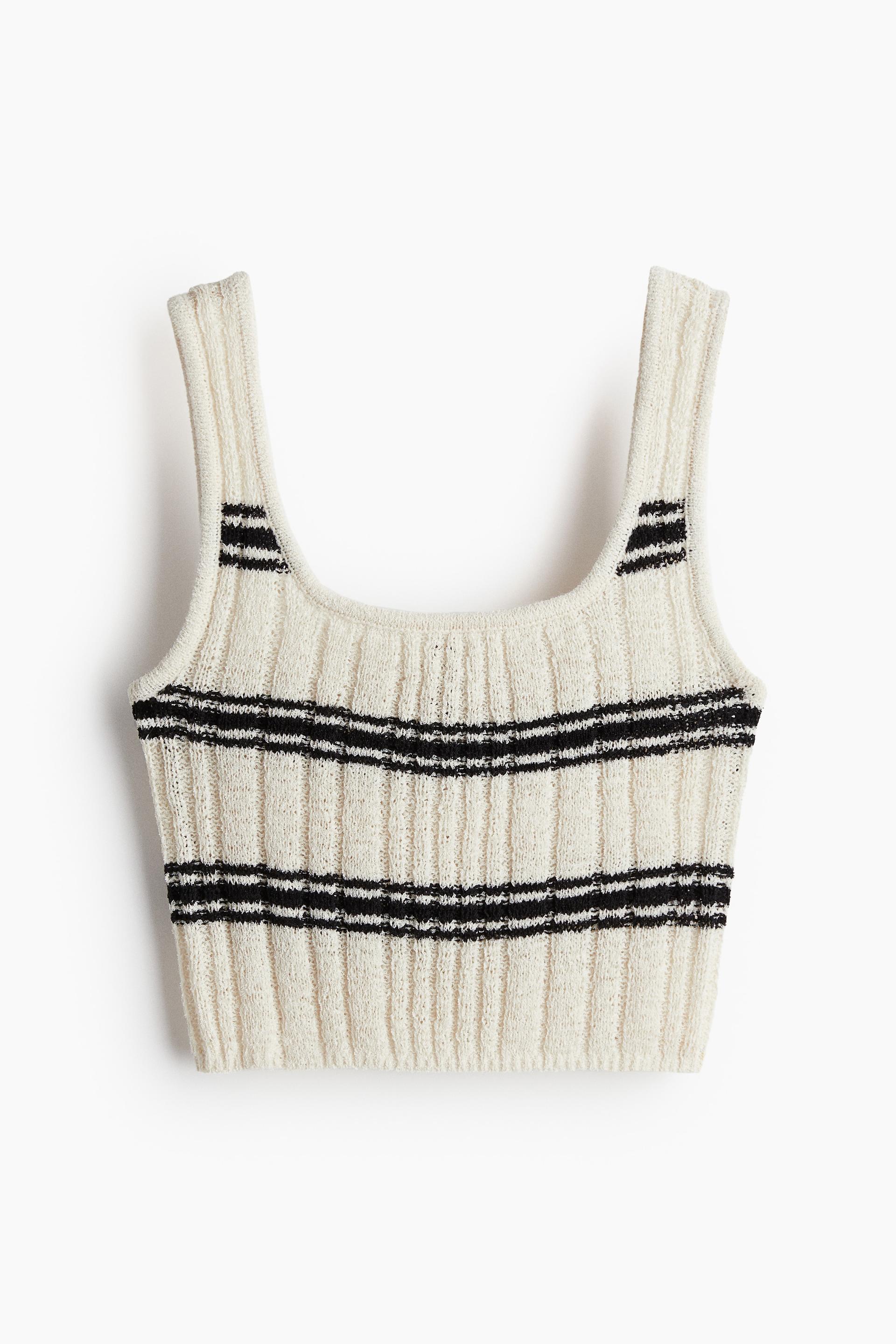 rib-knit tank top