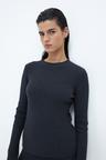 rib-knit top