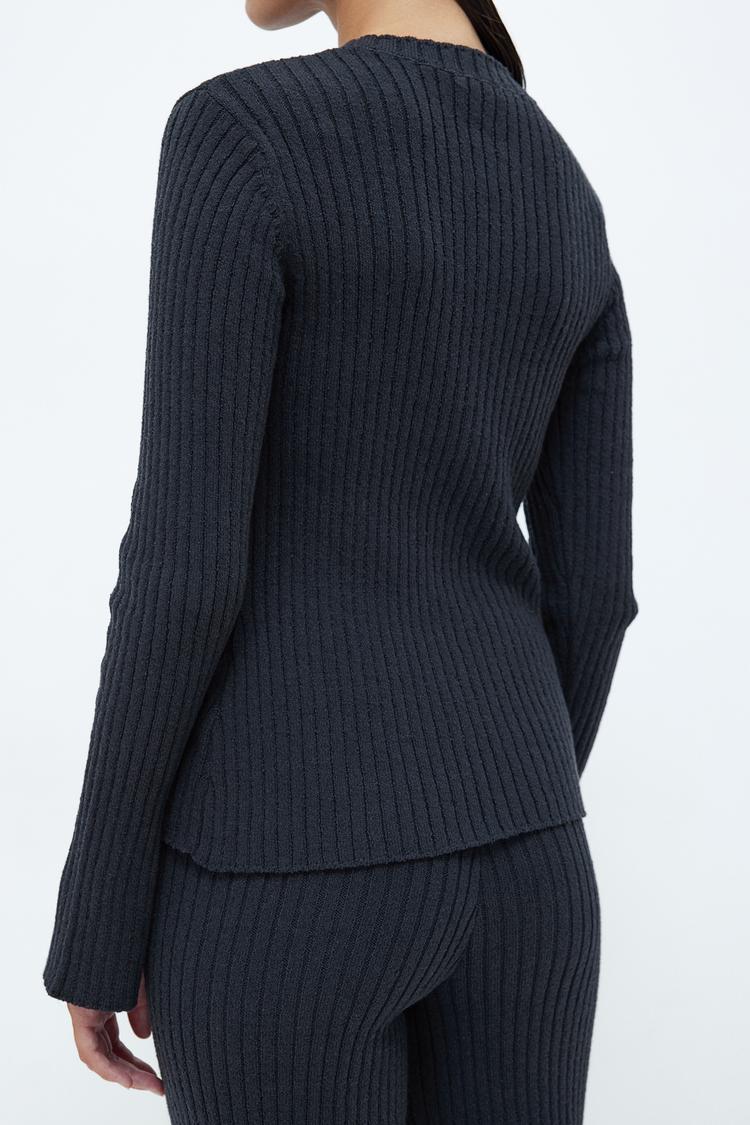 rib-knit top
