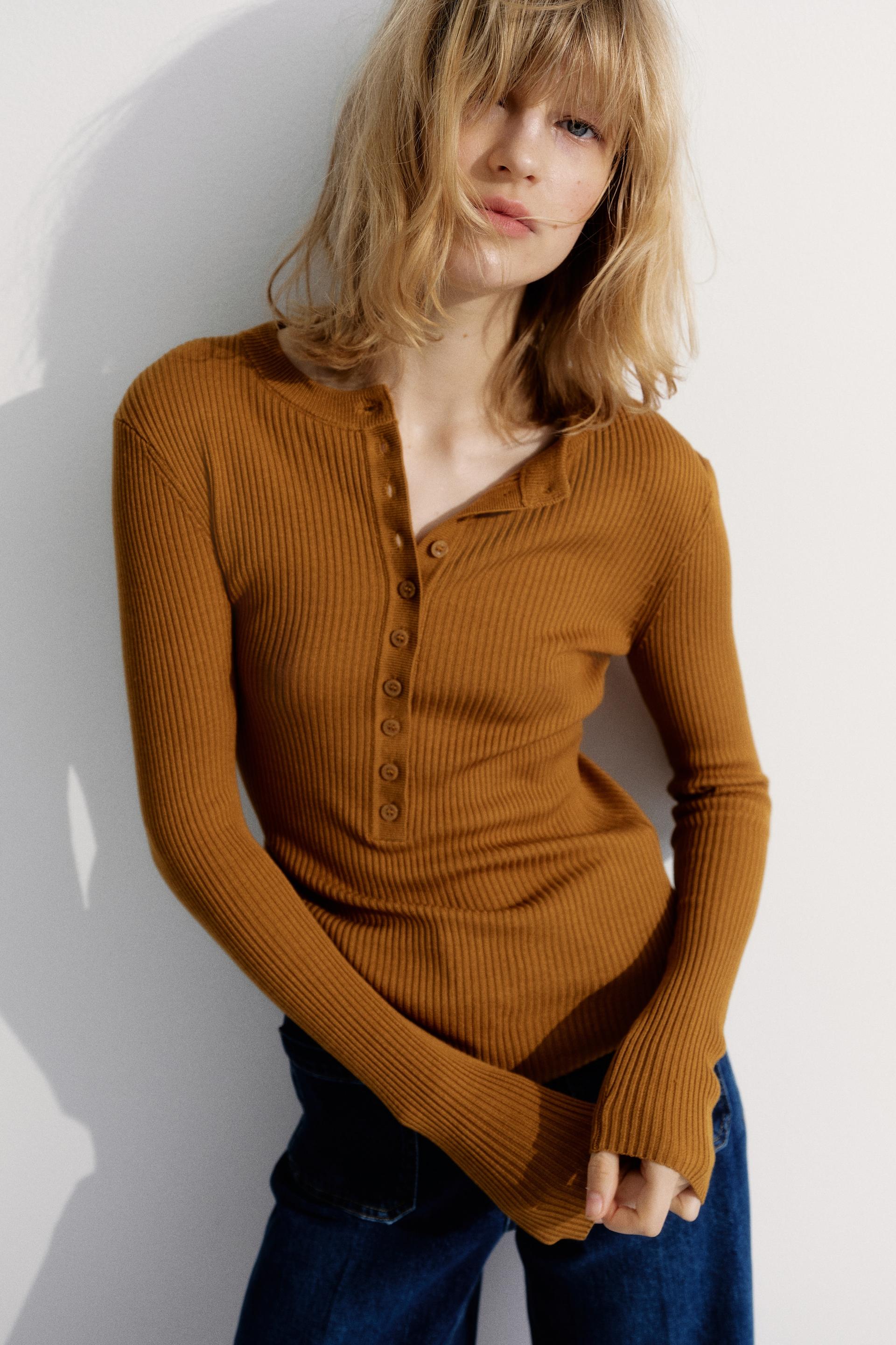 rib-knit top