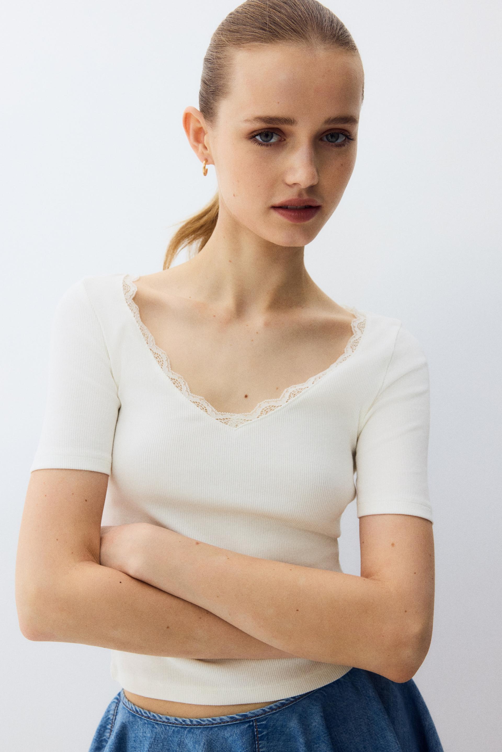 rib-knit top