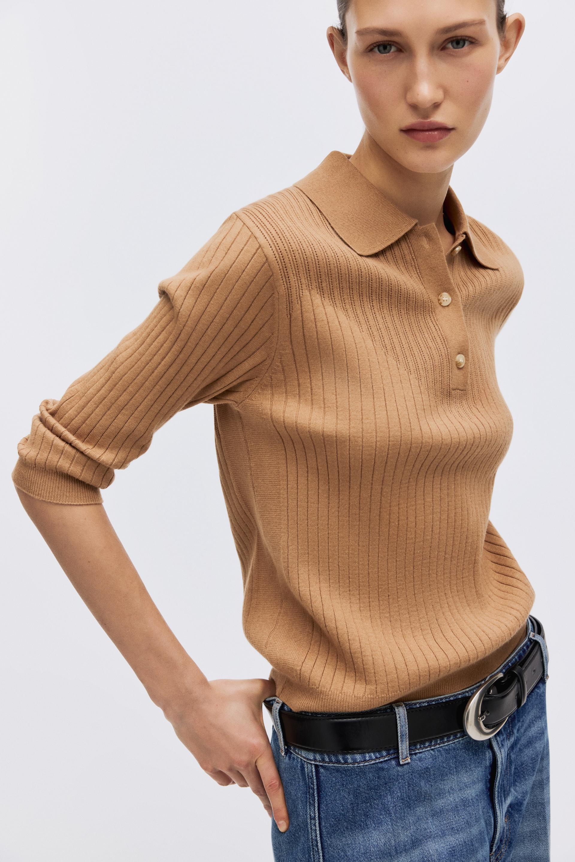 rib-knit top