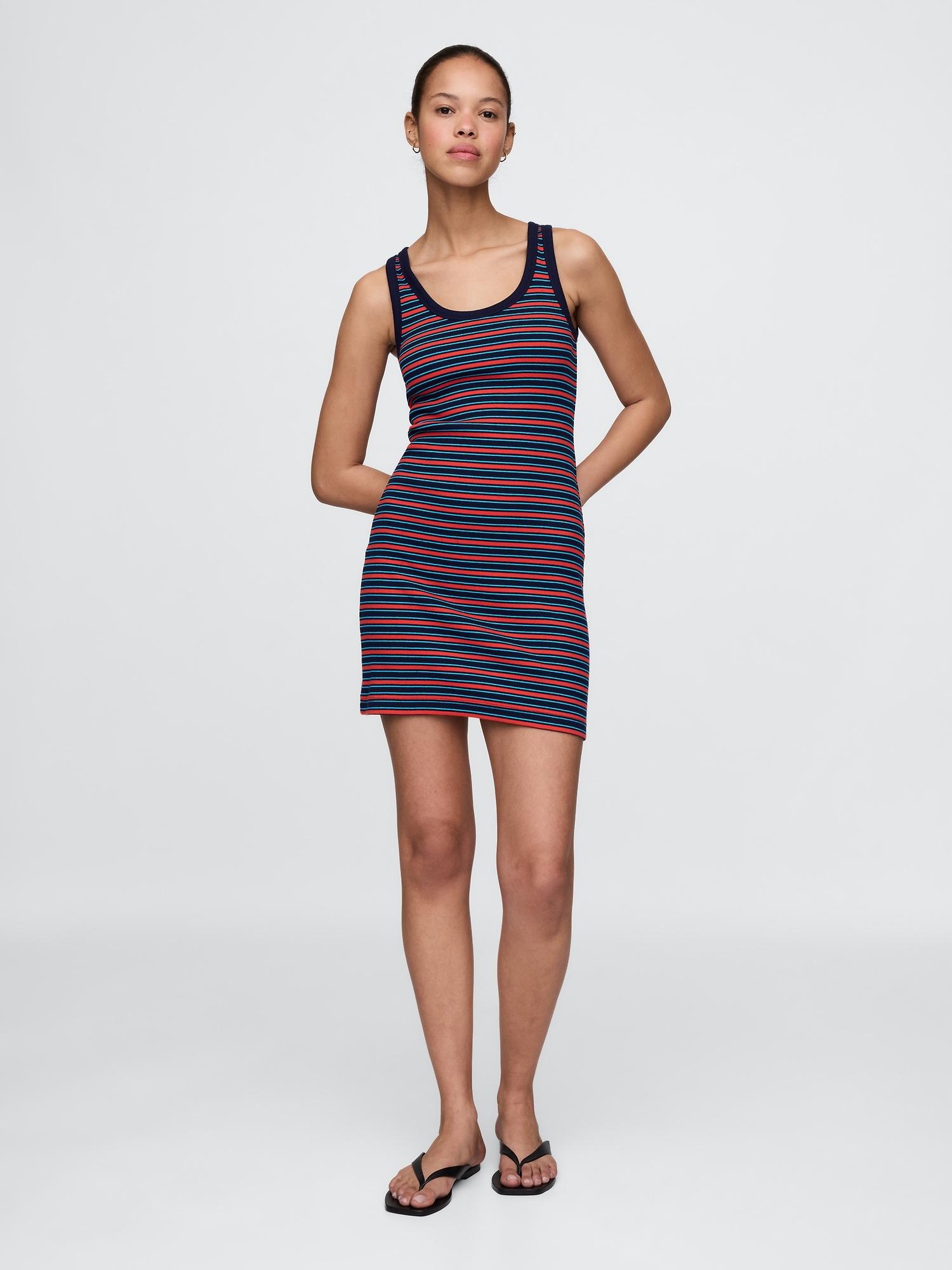 rib mini tank dress