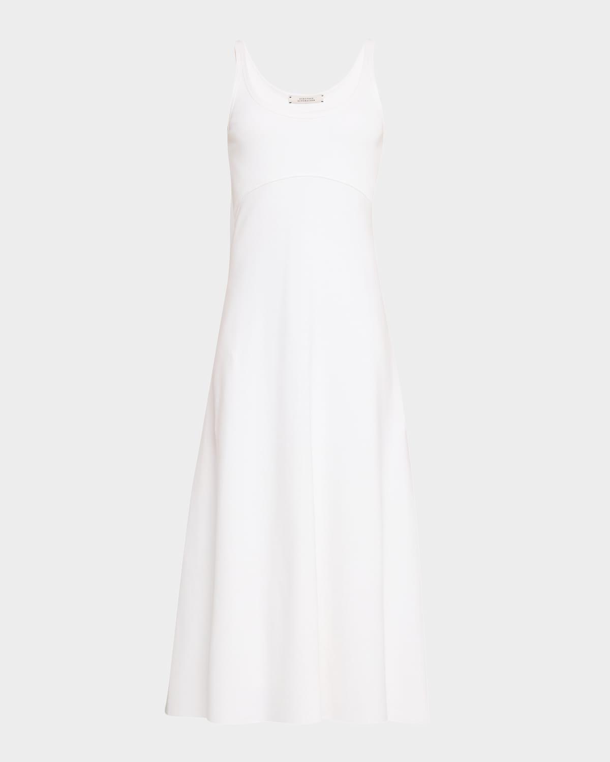 rib romance sleeveless knit midi dress