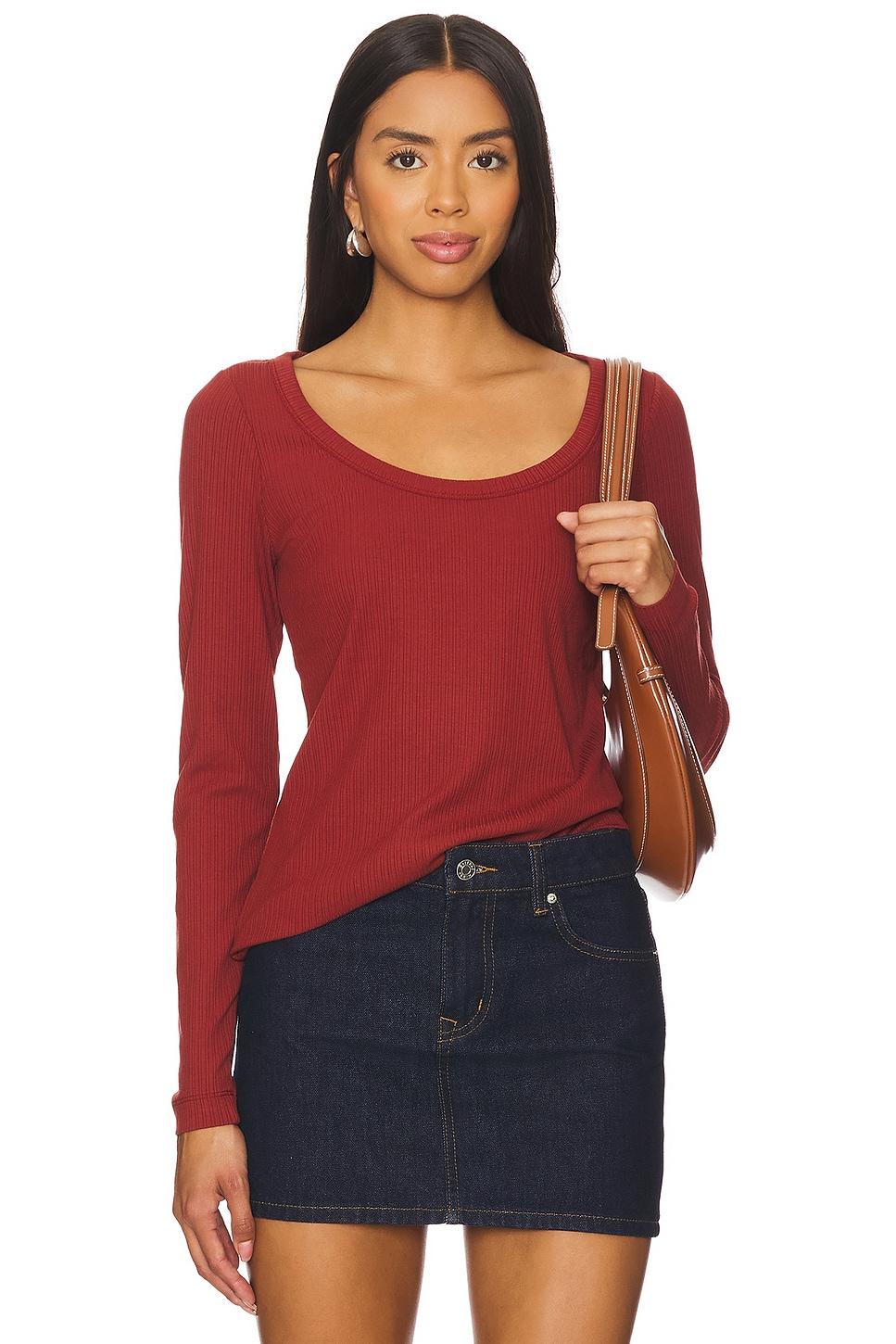 rib scoop tee