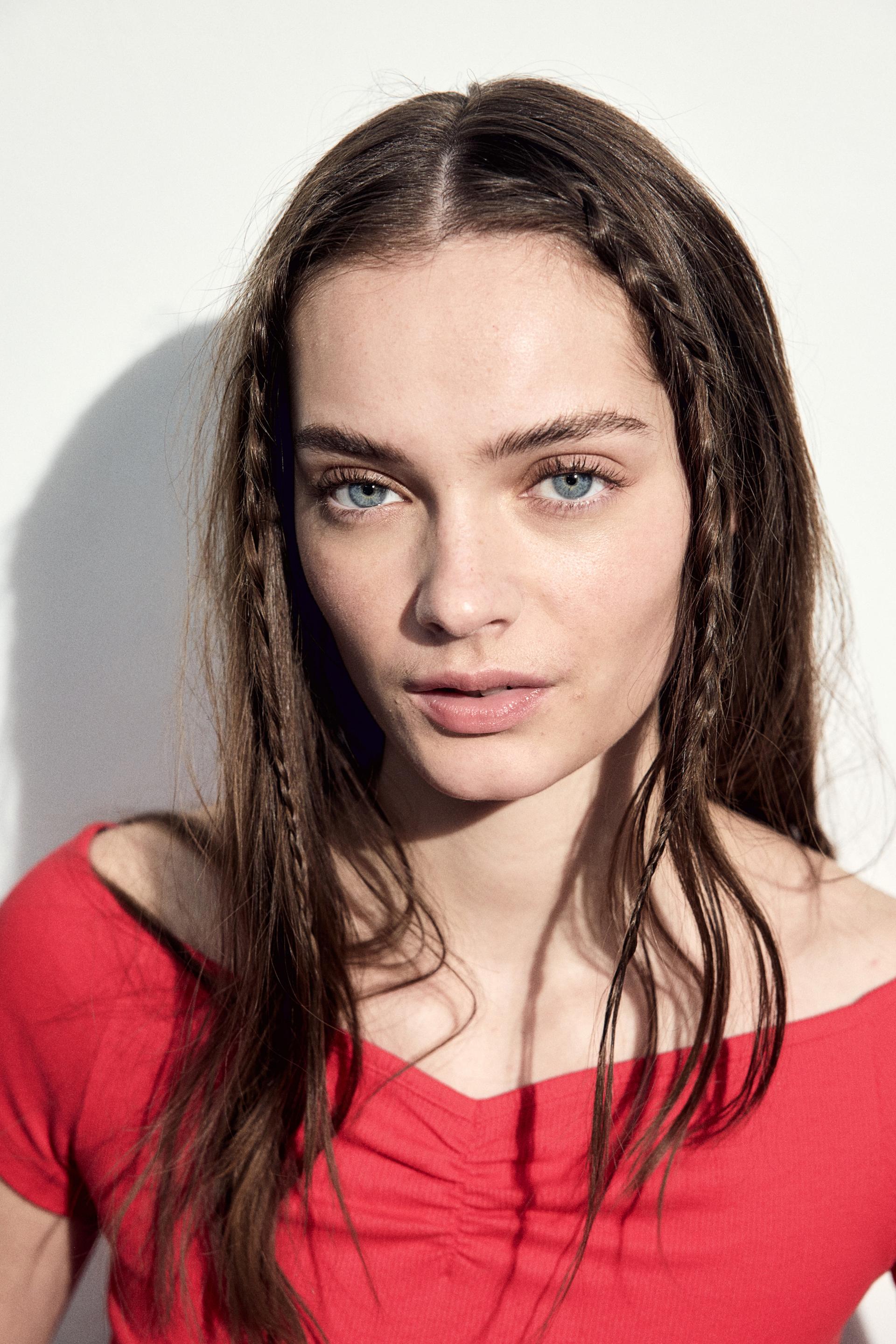 ribbed boat-neck top