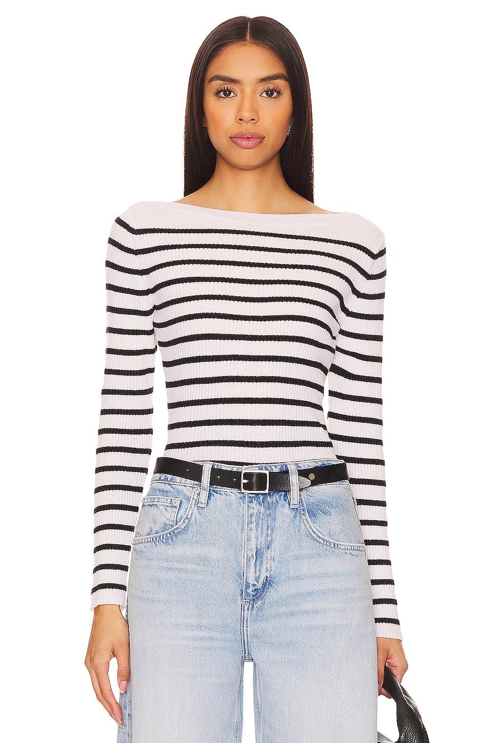 ribbed boatneck top