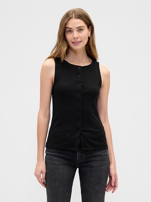 ribbed boatneck vest