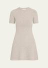 ribbed cashmere mini dress