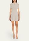 ribbed cashmere mini dress