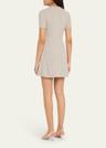 ribbed cashmere mini dress