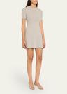 ribbed cashmere mini dress