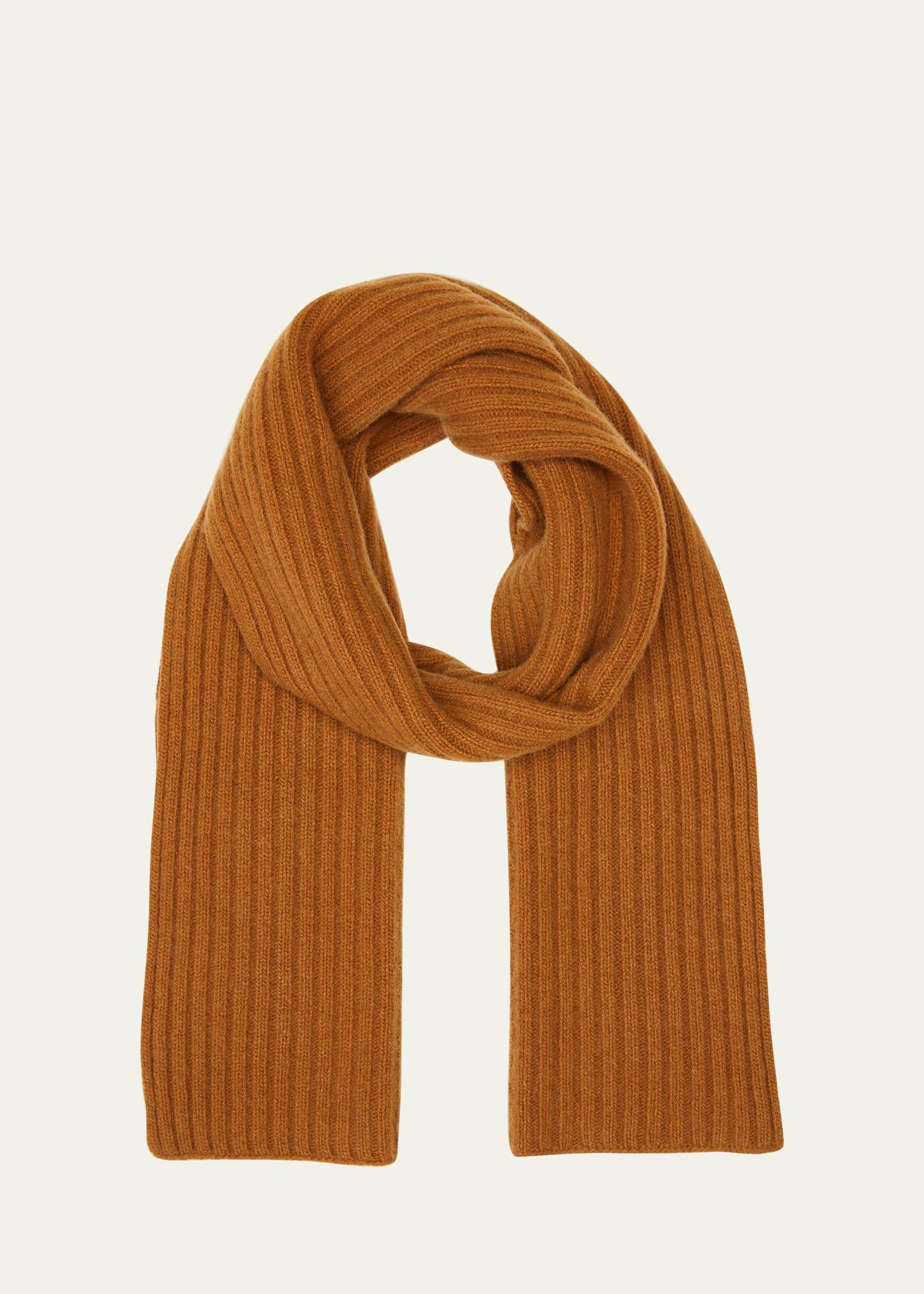 ribbed cashmere scarf