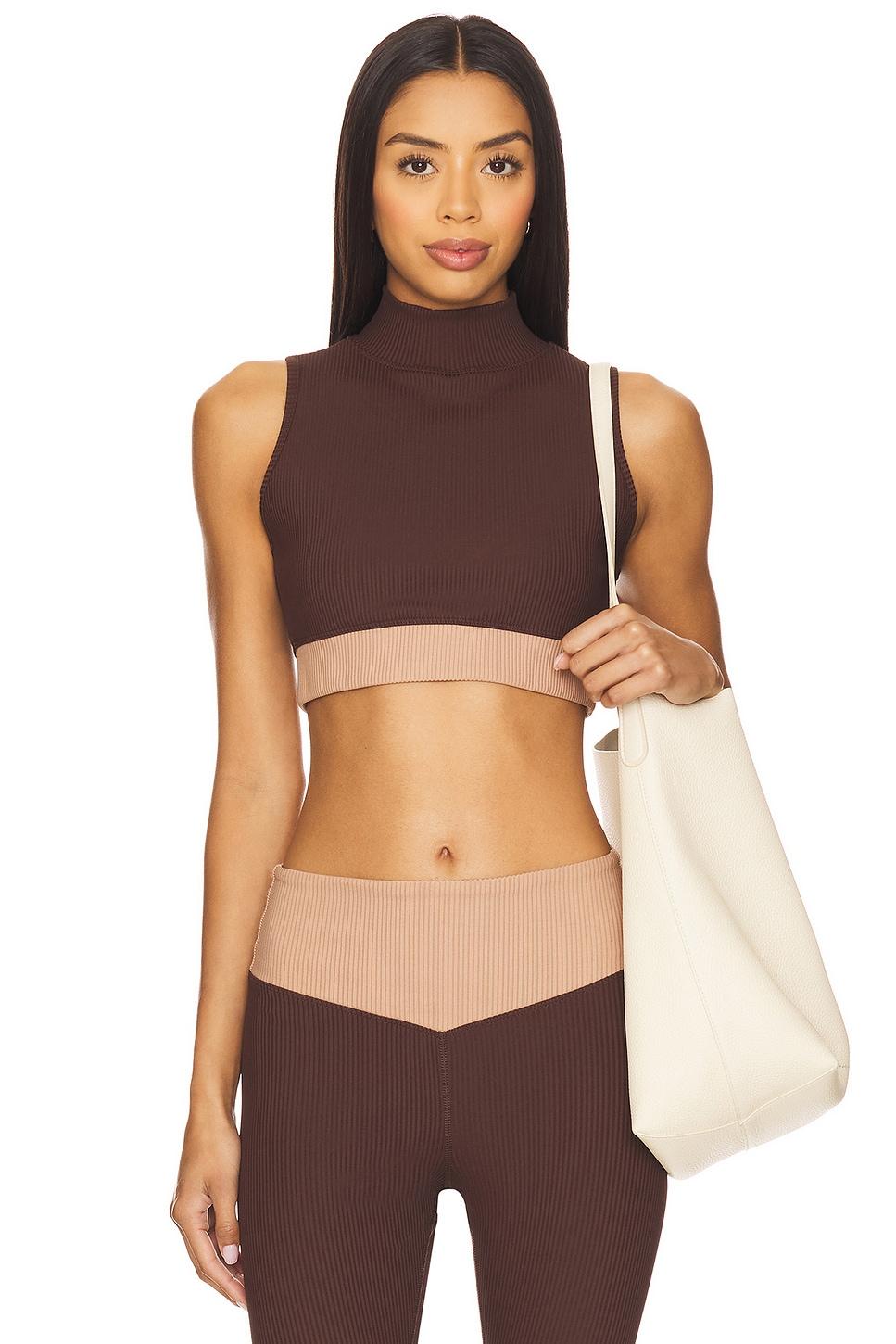 ribbed contrast bodhi sports bra