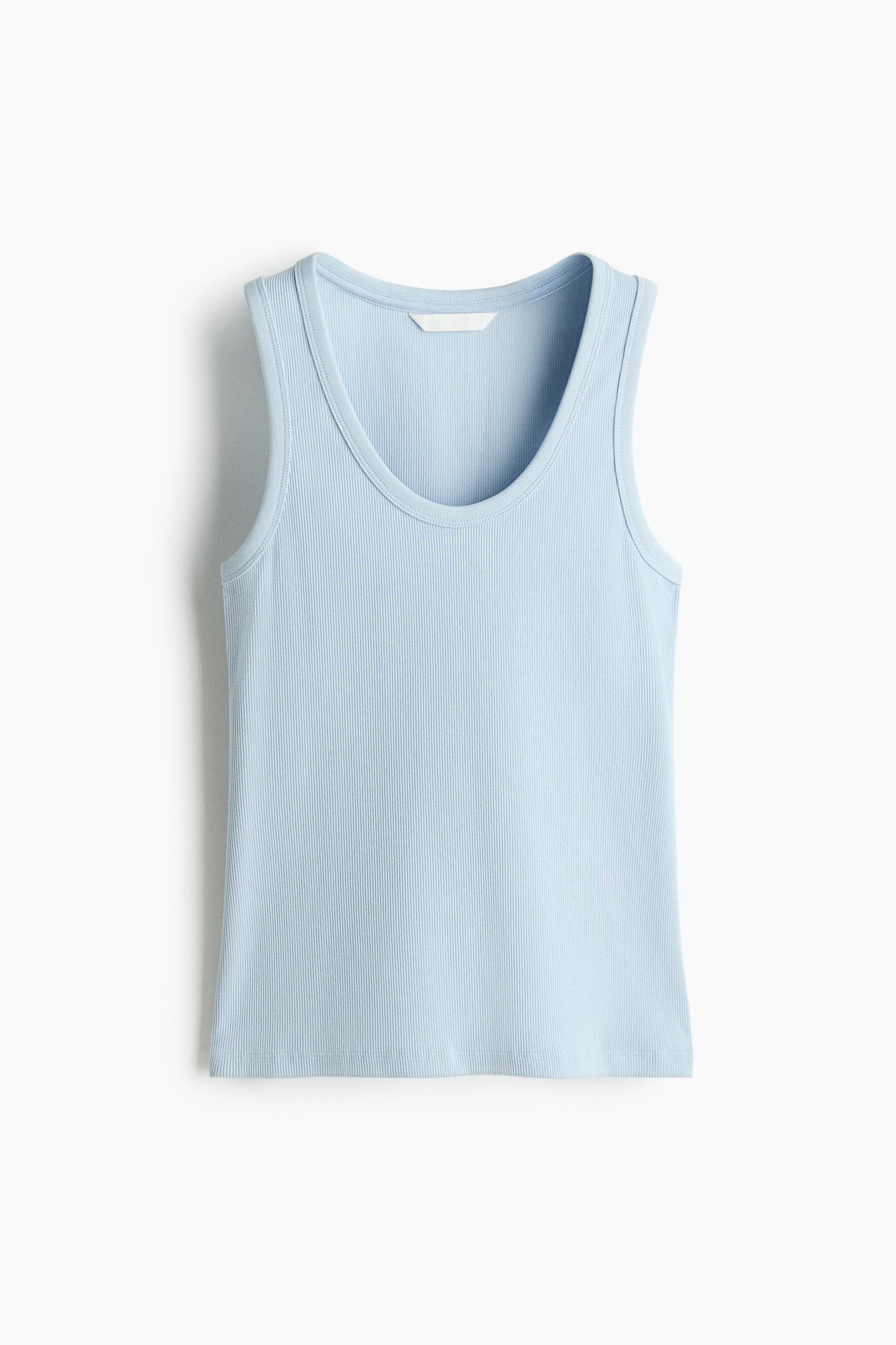 ribbed cotton tank top