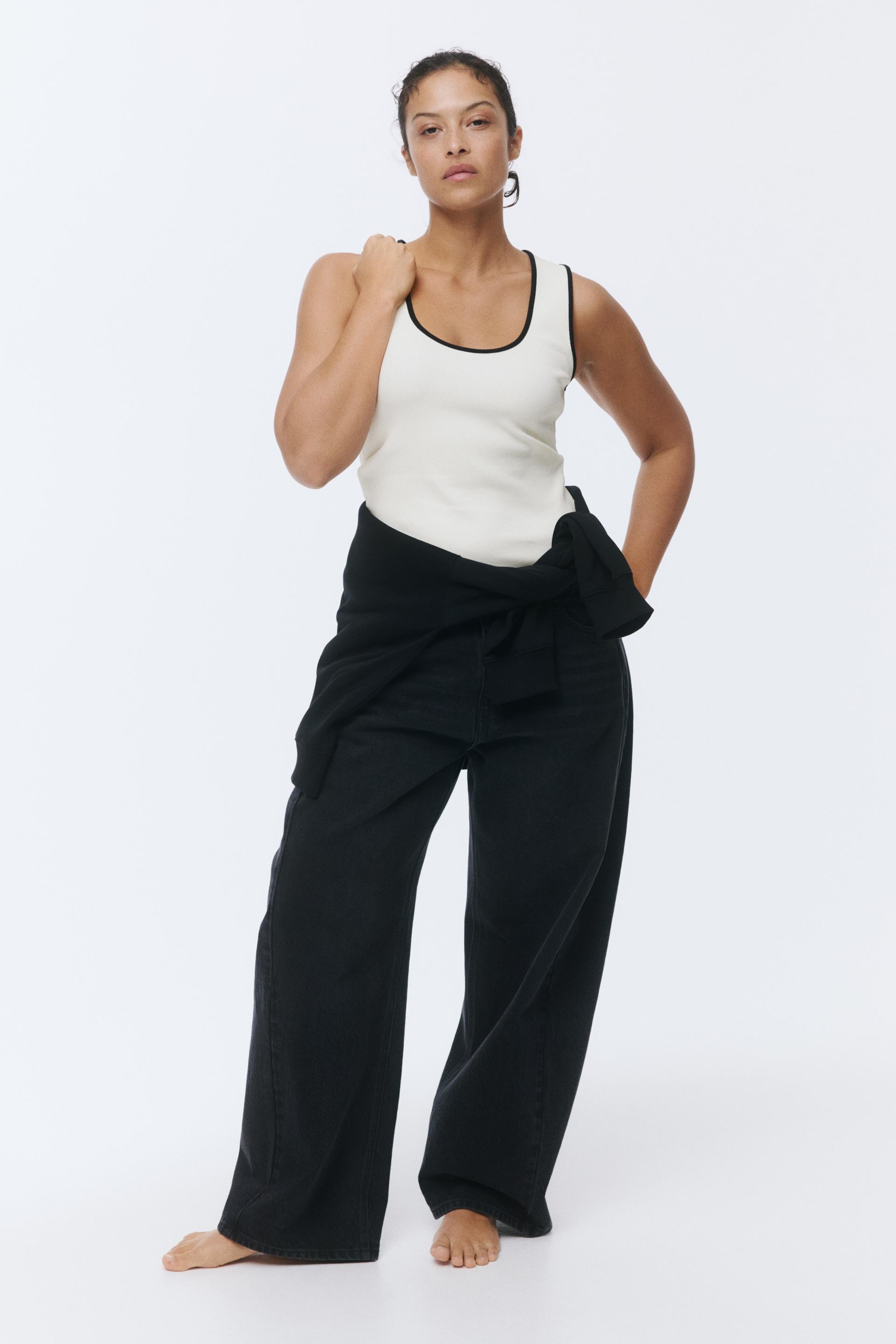 ribbed cotton tank top