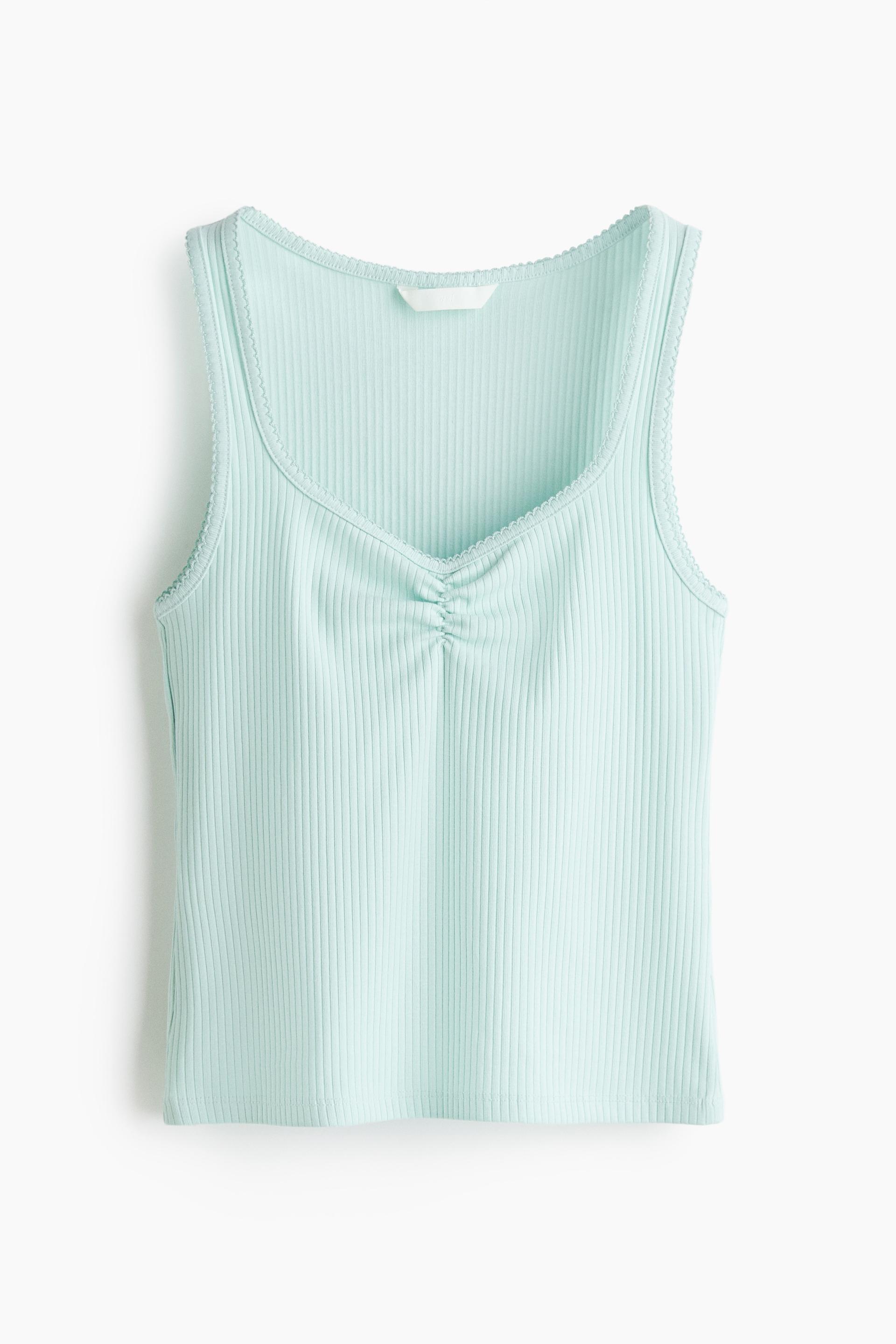 ribbed cotton tank top