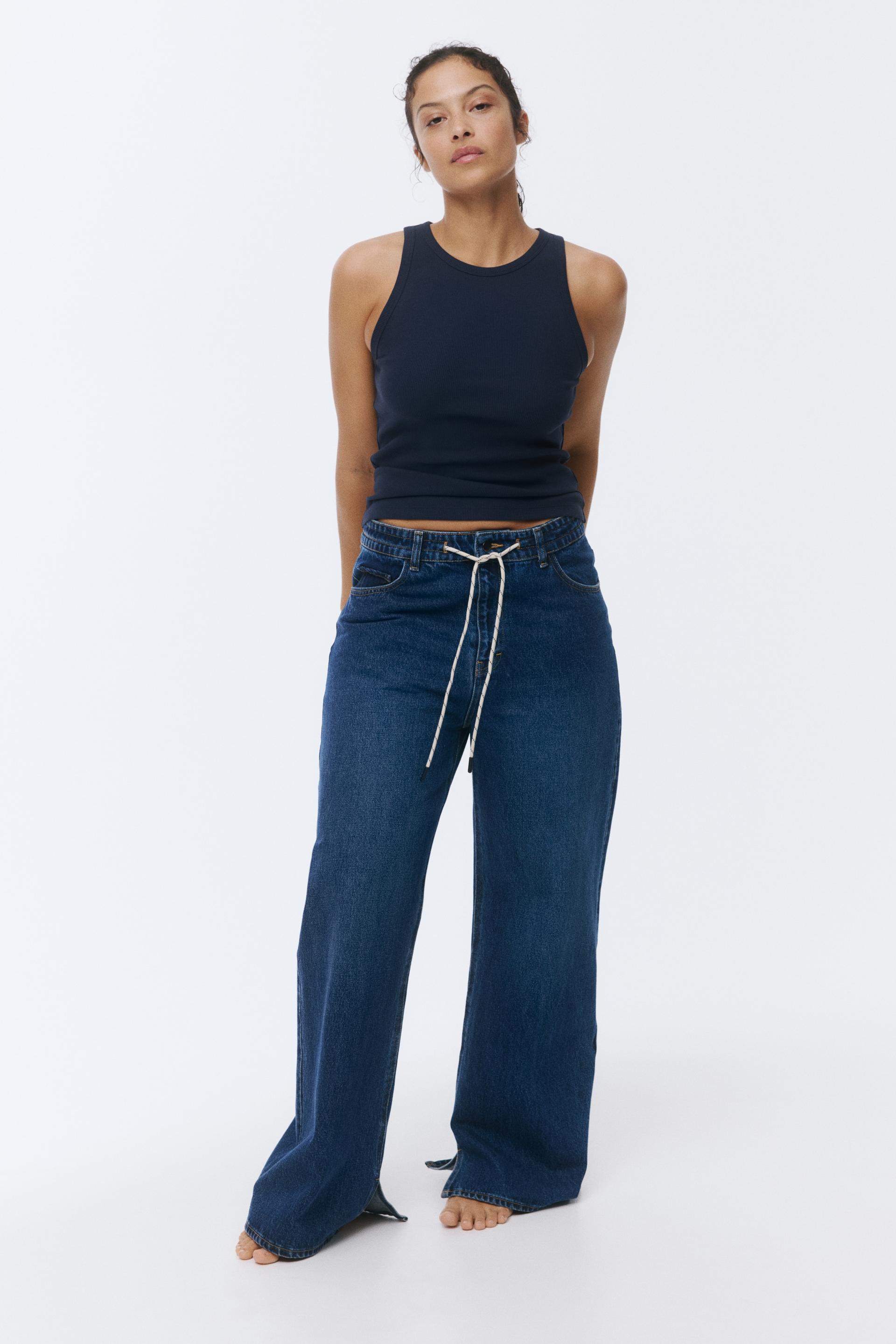 ribbed cotton tank top