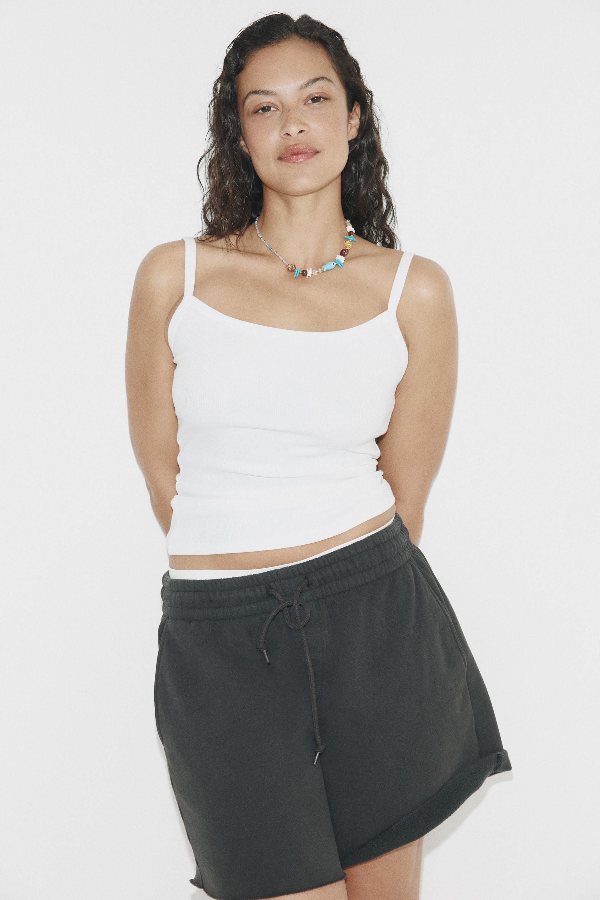 ribbed cotton tank top