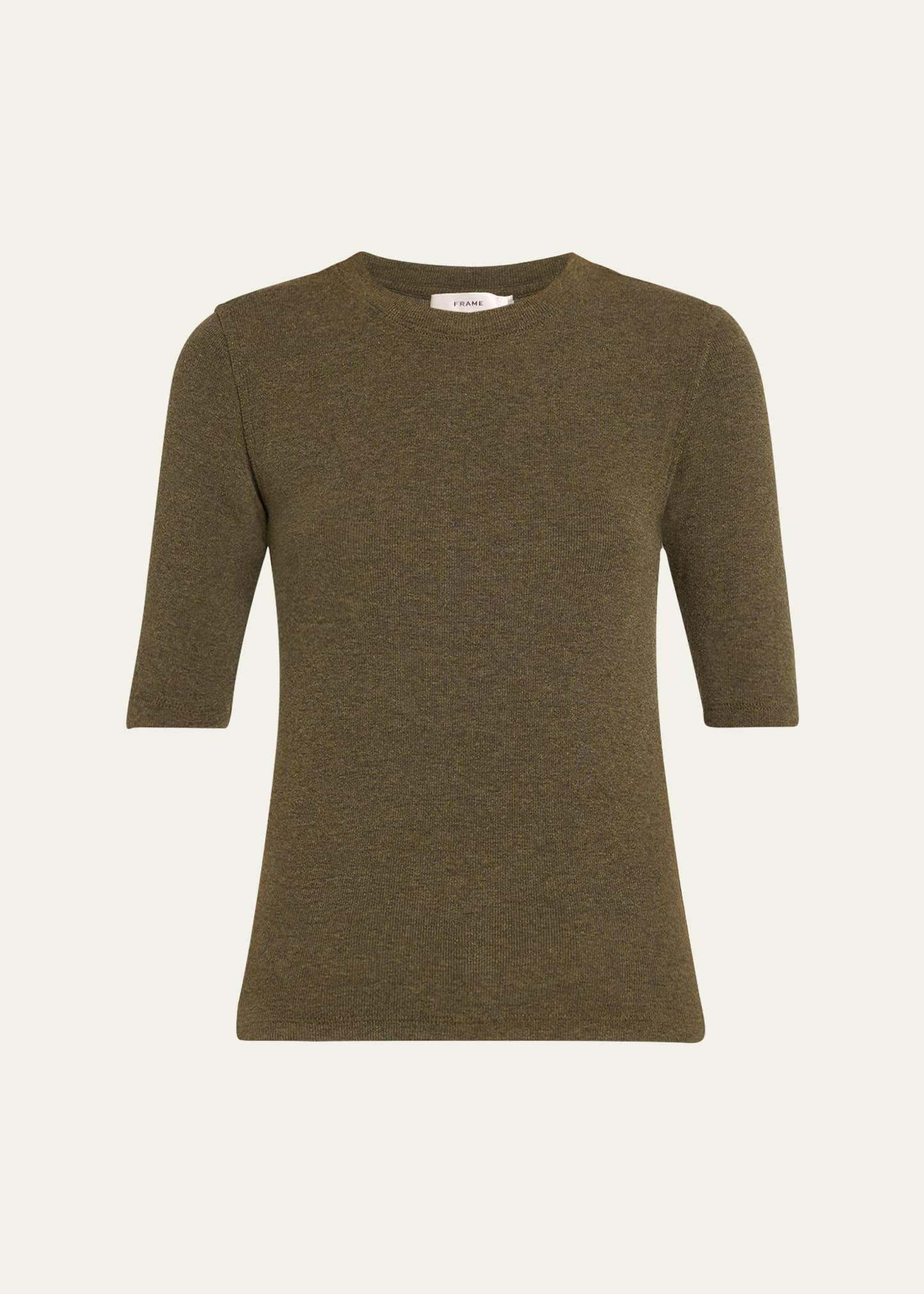 ribbed crewneck tee
