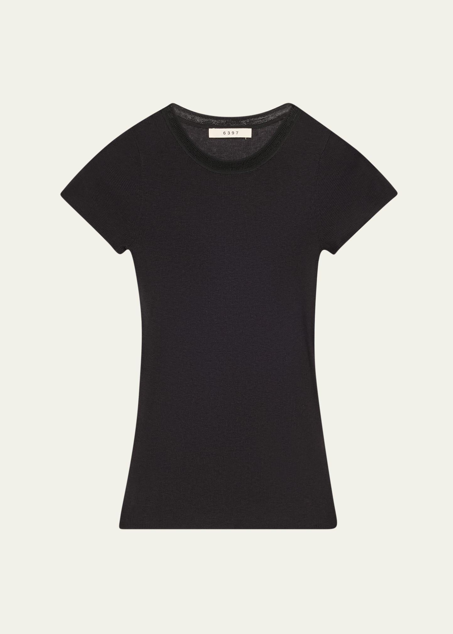 ribbed crewneck tee