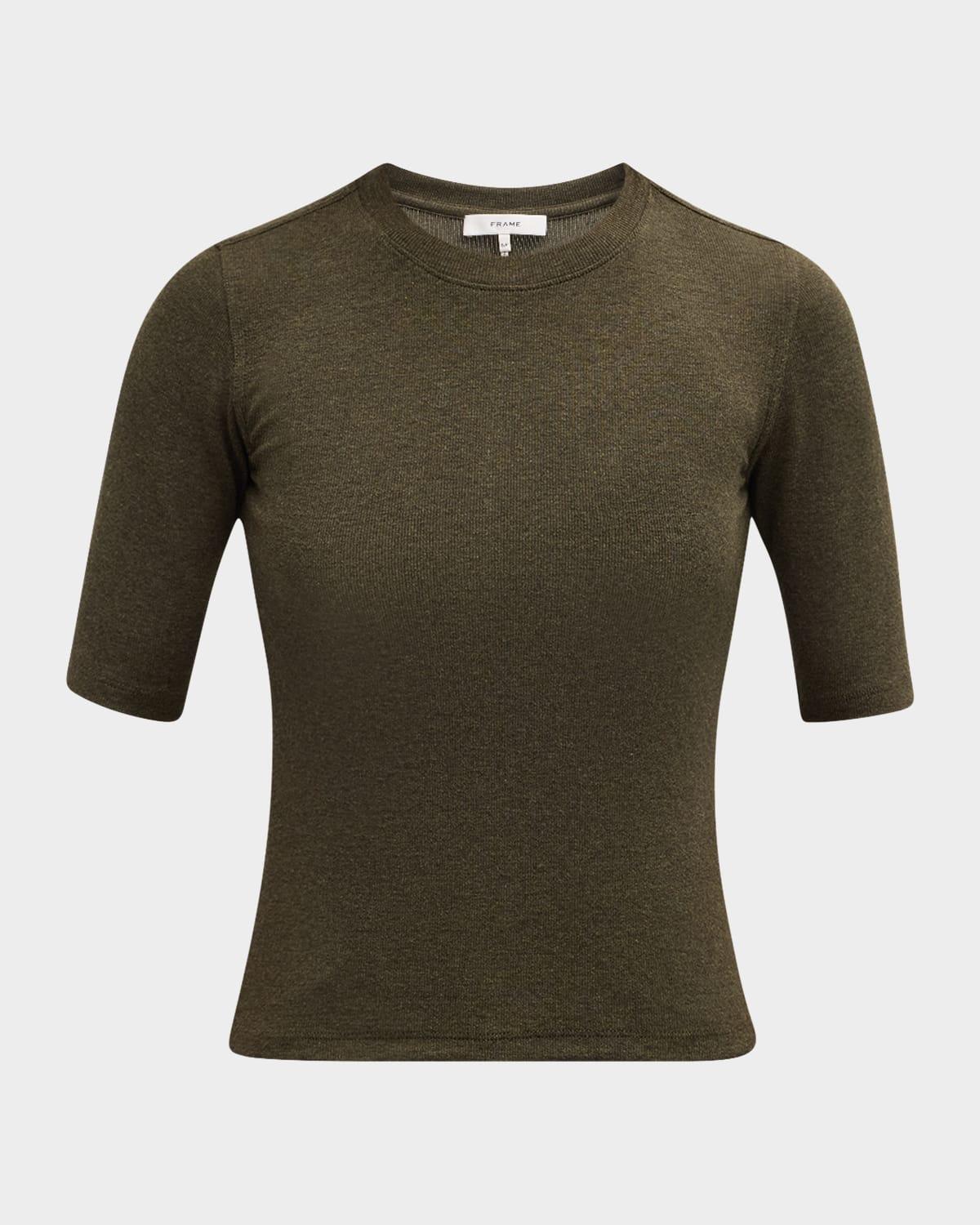 ribbed crewneck tee