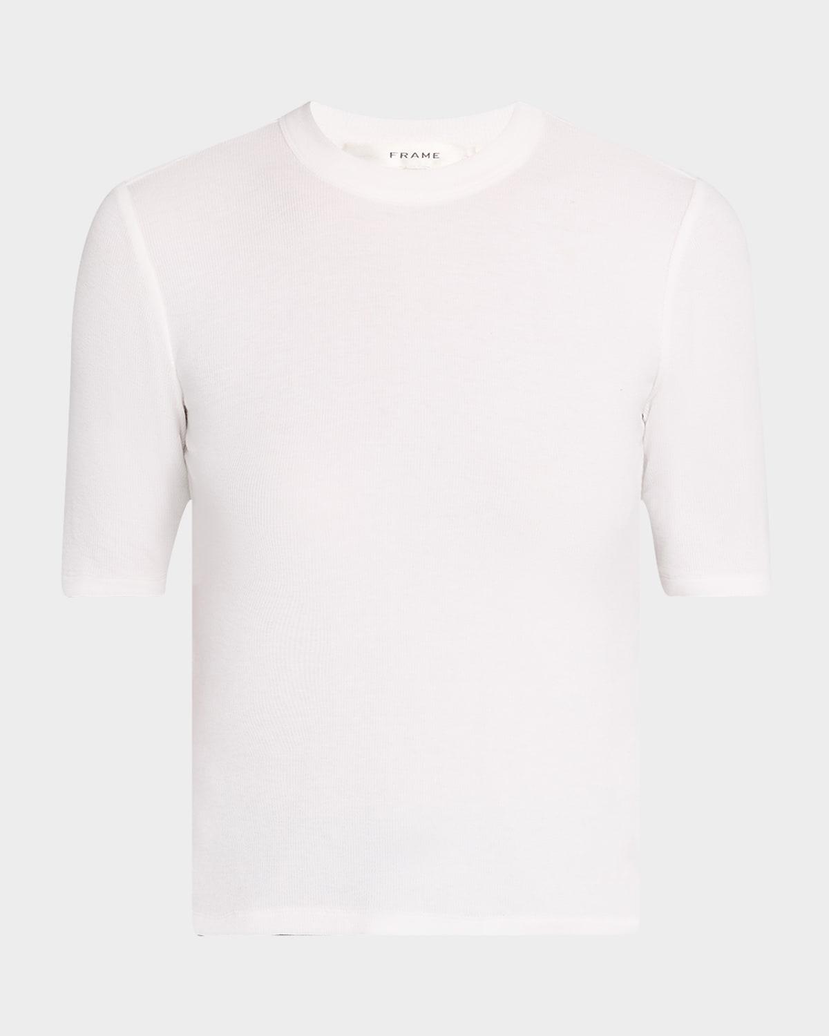 ribbed crewneck tee