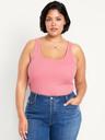 ribbed crop tank top