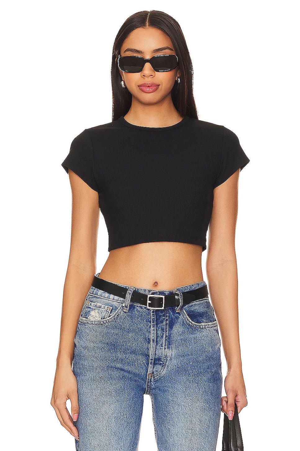 ribbed crop tee
