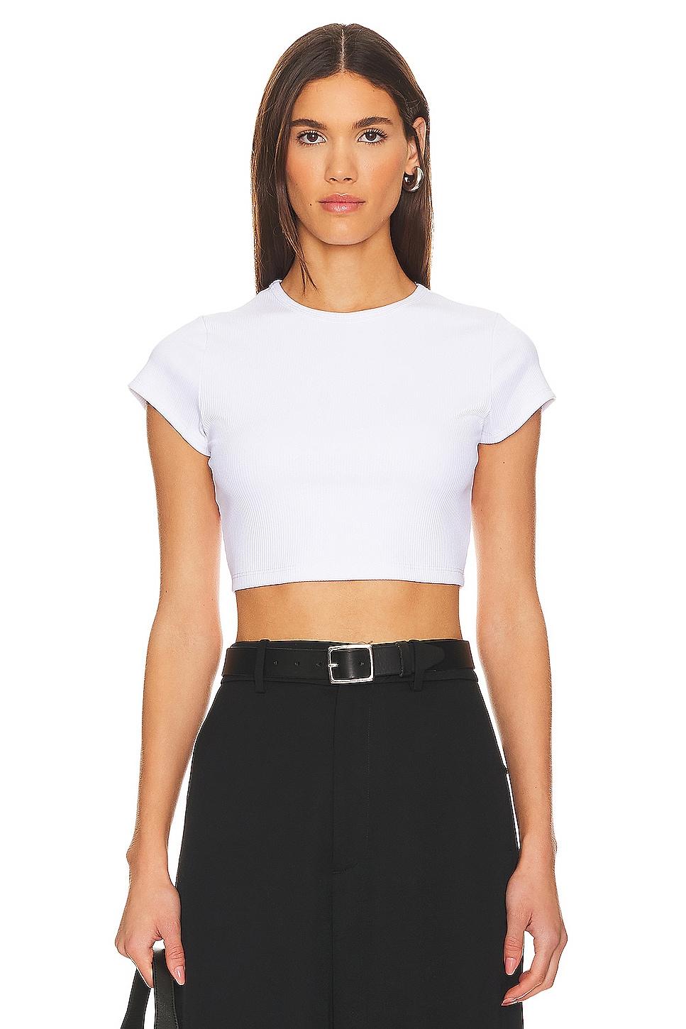 ribbed crop tee