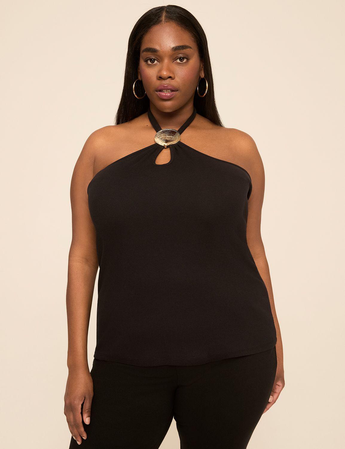 ribbed halter top