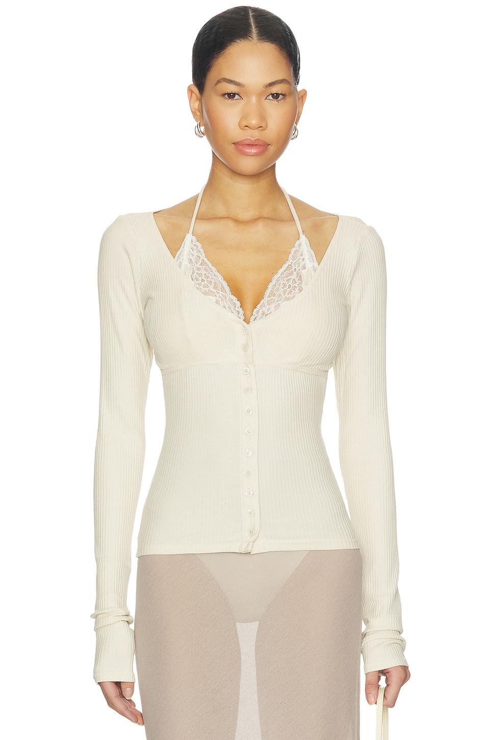 ribbed jersey cardigan